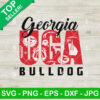 Georgia Bulldog Football SVG