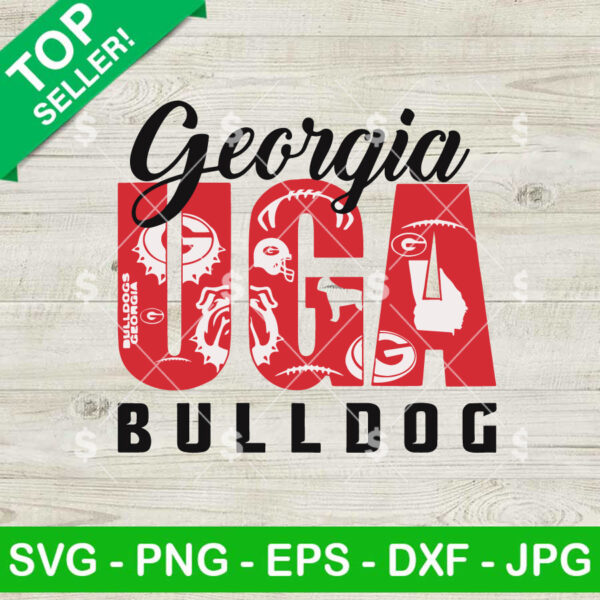 Georgia Bulldog Football SVG