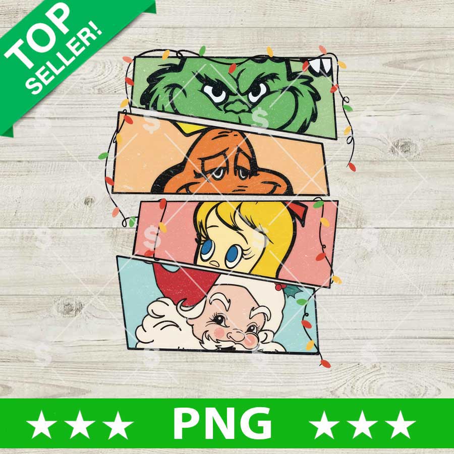 Grinch Family Christmas PNG