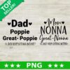 Mom Nonna Dad Poppie PNG