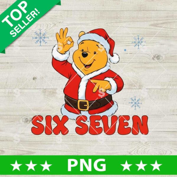 Pooh Bear Six Seven Christmas PNG