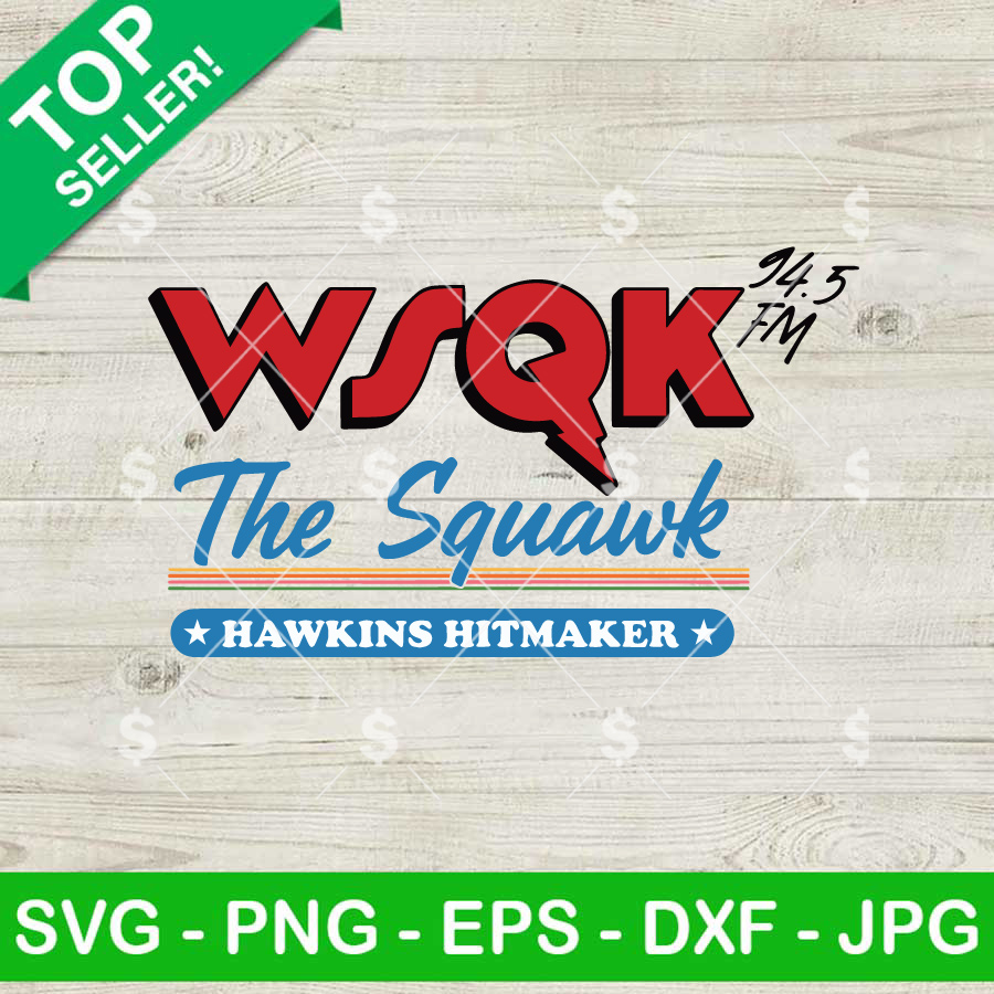 WSQK 94.5 FM Stranger Things SVG