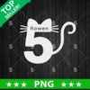 5 Cat Typography PNG
