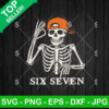 Six Seven Skeleton Halloween SVG