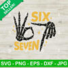 Six Seven Skeleton Hand SVG