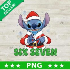 Stitch Disney Six Seven Christmas PNG