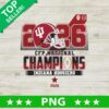 2026 CFP National Champions Indiana PNG