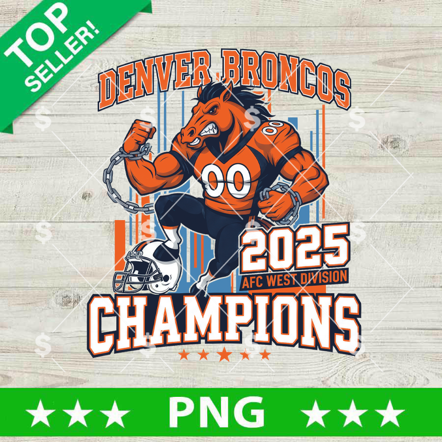 Denver Broncos AFC West Champions PNG