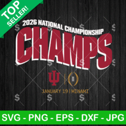 Indiana Hoosiers 2026 CFP National Champions SVG