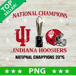 Indiana Hoosiers 2026 NCAA Champions PNG