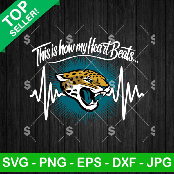 This is How My Heartbeat Jaguars SVG