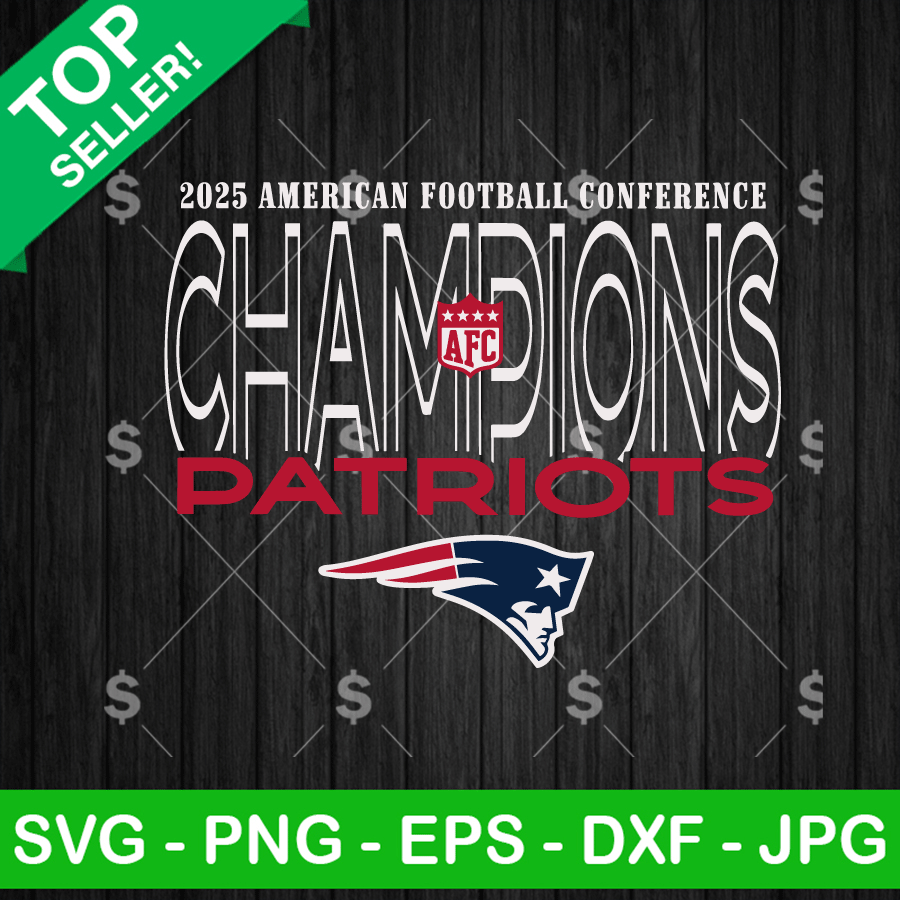 Patriots AFC Champions 2025 SVG