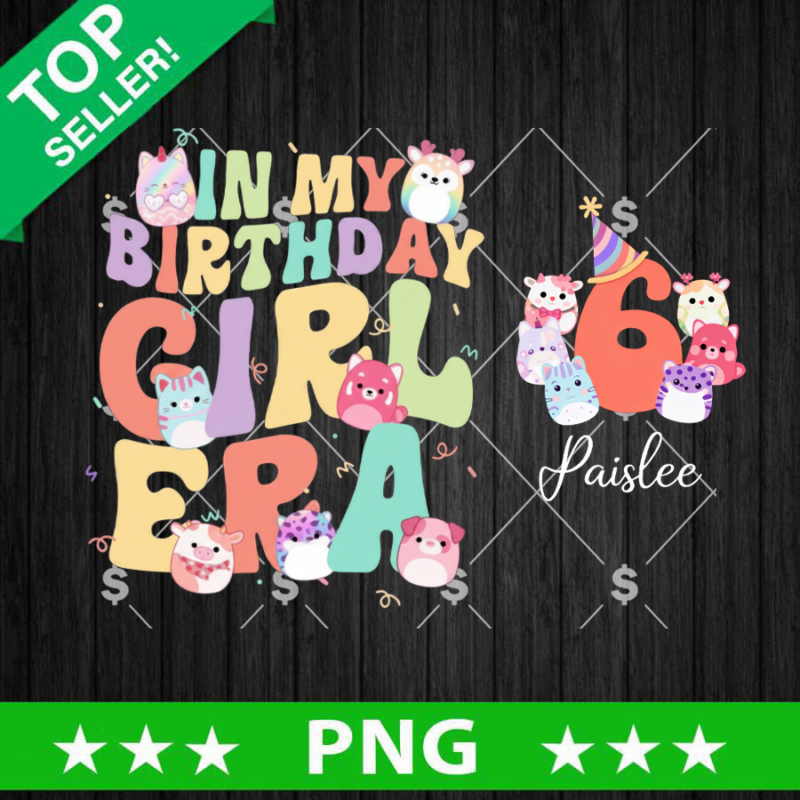Squishmallow In My Birthday Girl Era PNG