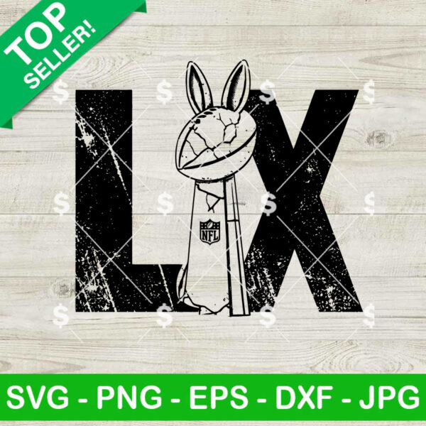 Super Bowl LX Logo SVG, Benito Bowl LX SVG, Bad Bunny Super Bowl 2026 SVG