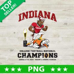 Indiana Hoosiers Beat Miami Hurricanes Champions PNG