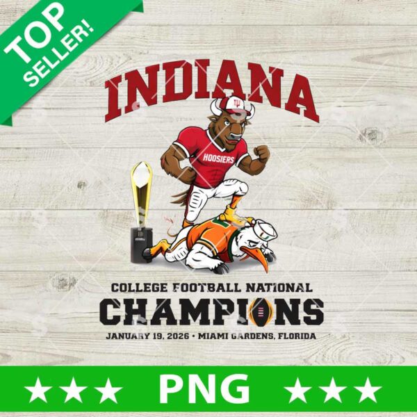 Indiana Hoosiers Beat Miami Hurricanes Champions PNG