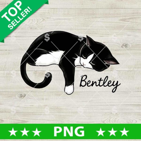 Cat Sleep Custom Name PNG