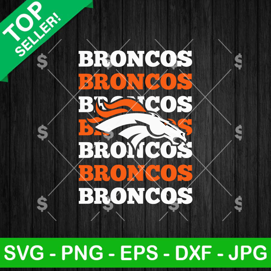 Broncos Football Logo SVG