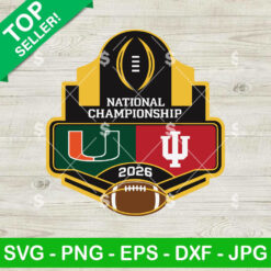 National Championship 2026 Miami vs Indiana SVG