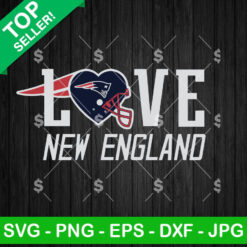 Love New England Patriots SVG, New England Patriots Football SVG, New England Patriots NFL SVG