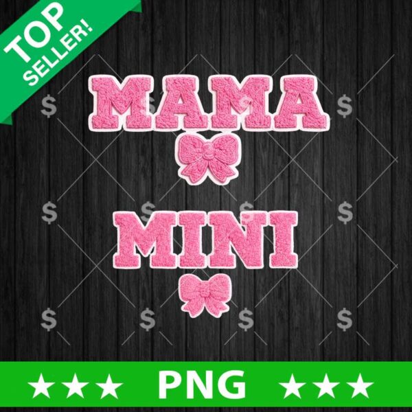 Mama And Mini Bow PNG