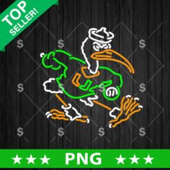 Miami Hurricanes football Neon Logo PNG