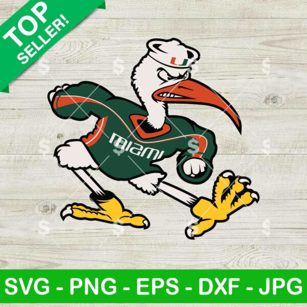 Miami Hurricanes Mascot SVG