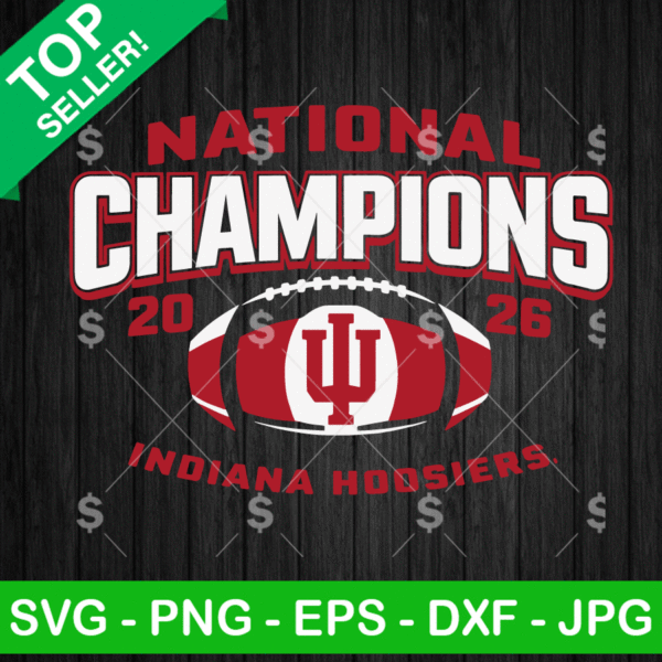 Indiana Hoosiers National Champions 2025 26 SVG