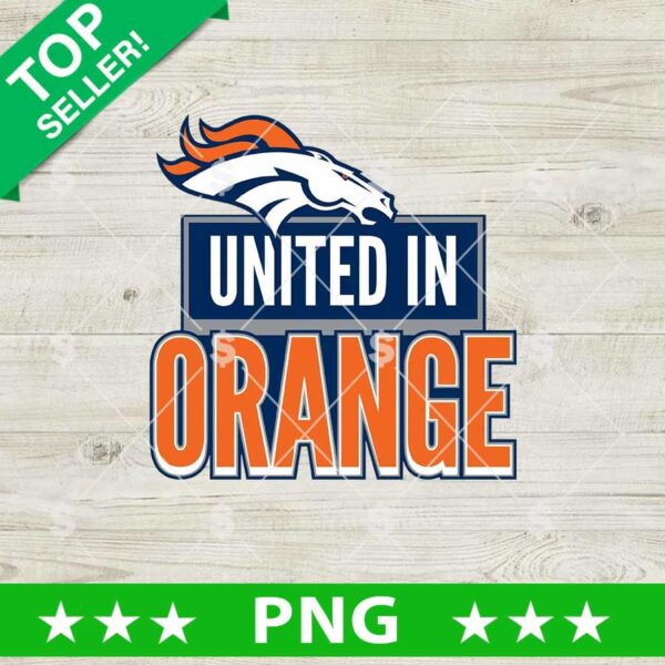 United In Orange Denver Broncos PNG