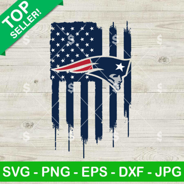 Patriots America Flag SVG, New England Patriots Football SVG, New England Patriots NFL SVG