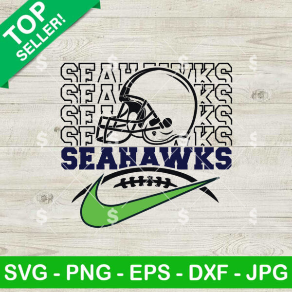 Seahawks Football Nike Logo SVG, Seattle Seahawks NFL SVG, Seahawks Football SVG