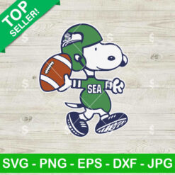 Snoopy Seahawks Football SVG