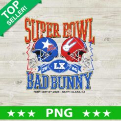 Super Bowl LX Bad Bunny 2026 PNG