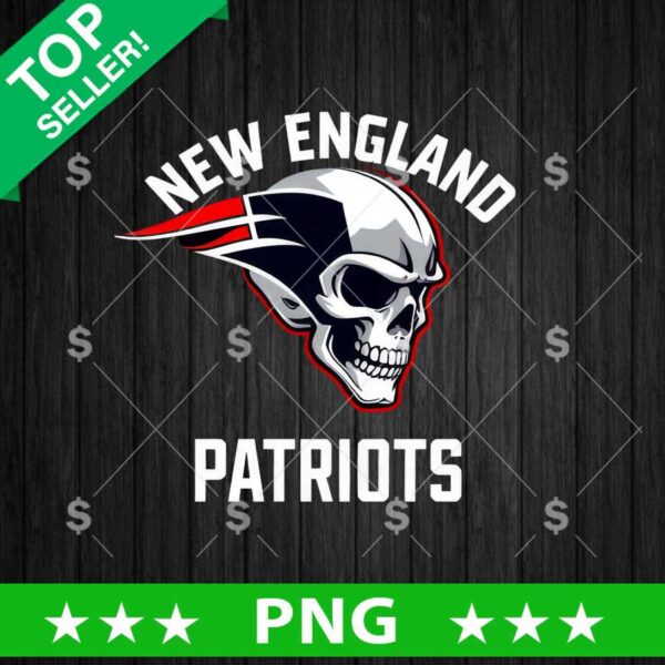 New England Patriots Skull PNG