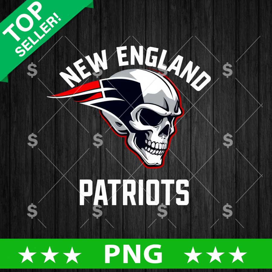 New England Patriots Skull PNG