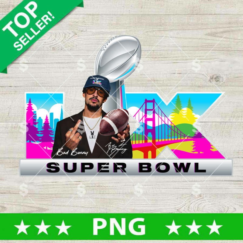Bad Bunny Super Bowl LX PNG