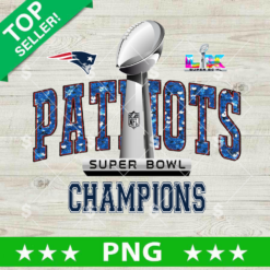 New England Patriots Super Bowl Champions PNG