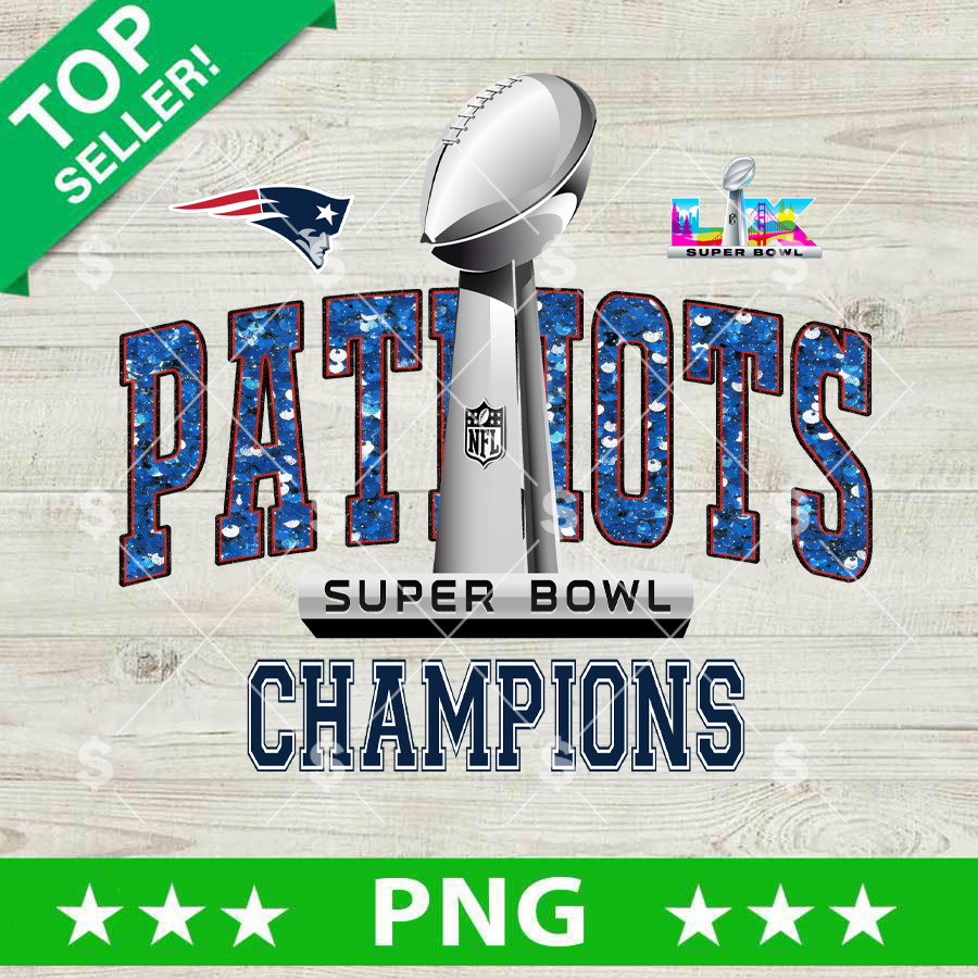 New England Patriots Super Bowl Champions PNG