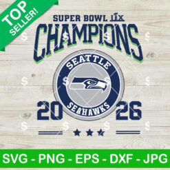 Seattle Seahawks Super Bowl LX Champions SVG
