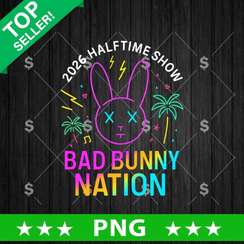 2026 Halftime Show Bad Bunny Nation PNG