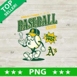 Athletics Baseball Since 1901 PNG, Oakland Athletics PNG Sublimation File, Athletics Mascot PNG