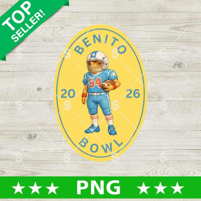 Benito Bowl 2026 PNG, Bad Bunny Super Bowl PNG Digital Design, Super Bowl LX PNG Sublimation Files