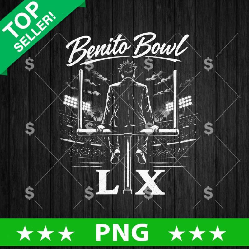 Benito Bowl LX PNG, Bad Bunny Benito Bowl PNG Digital Design, Bad Bunny Halftime Show Super Bowl LX PNG Sublimation Files