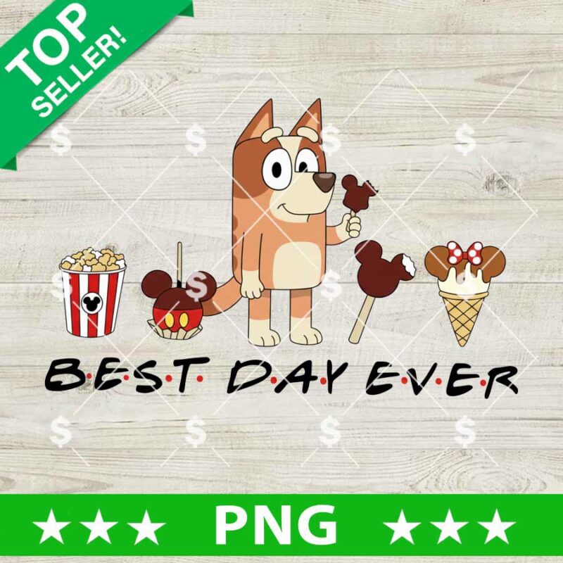 Chilli Heeler Best Day Ever PNG