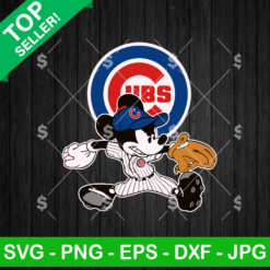 Mickey Chicago Cubs Baseball SVG