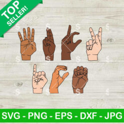 Fuck ICE Hand Sign SVG