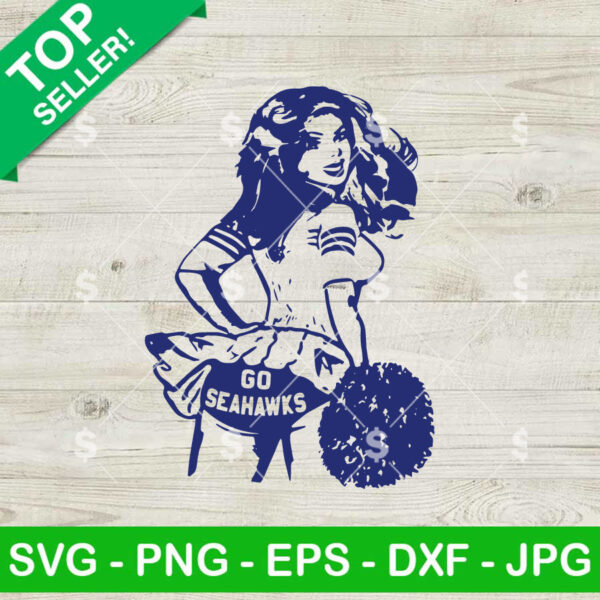 Go Seahawks Cheerleaders SVG