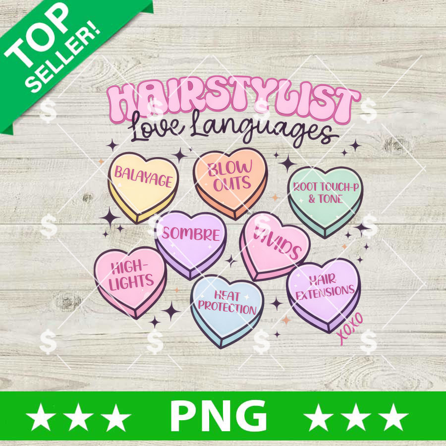 Hairstylist Love Languages PNG