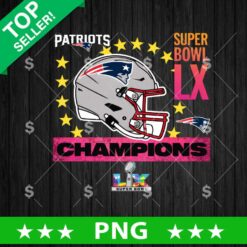 Patriots Super Bowl LX Champions PNG