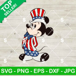 Mickey Disney America 4th of July SVG, Mickey American SVG, America Flag SVG